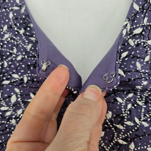 Alex Evenings 2X Jacket & Tank Top Set Purple Glitter Elegant Formal Cocktail - Picture 4 of 10